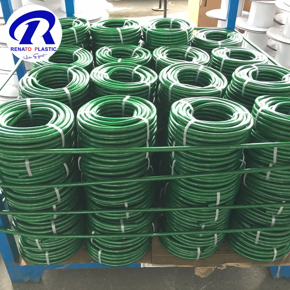 PVC Green garden hose for water discharge use