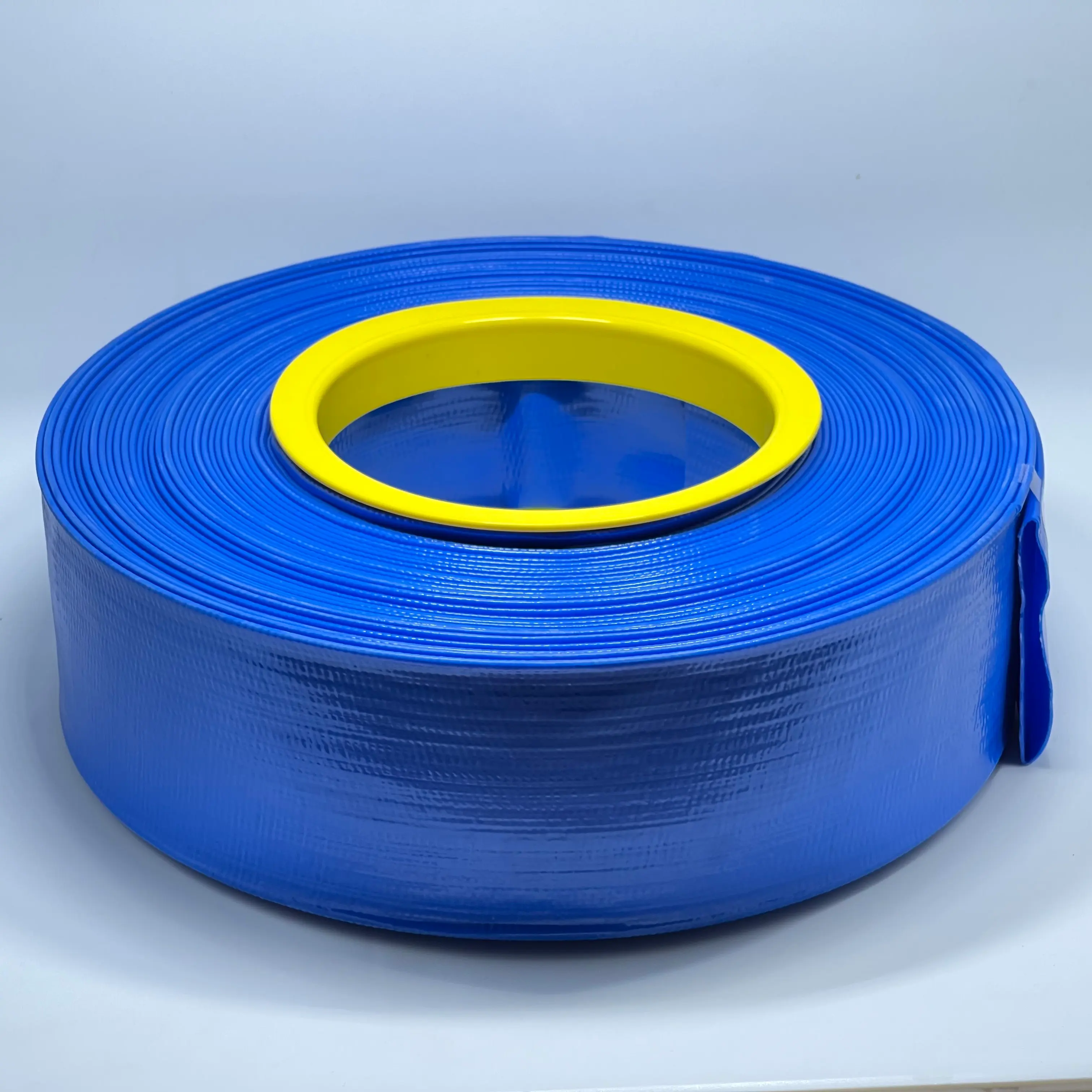 Bomba flexible de riego agrícola PVC Amarillo/Azul/Rojo Manguera plana