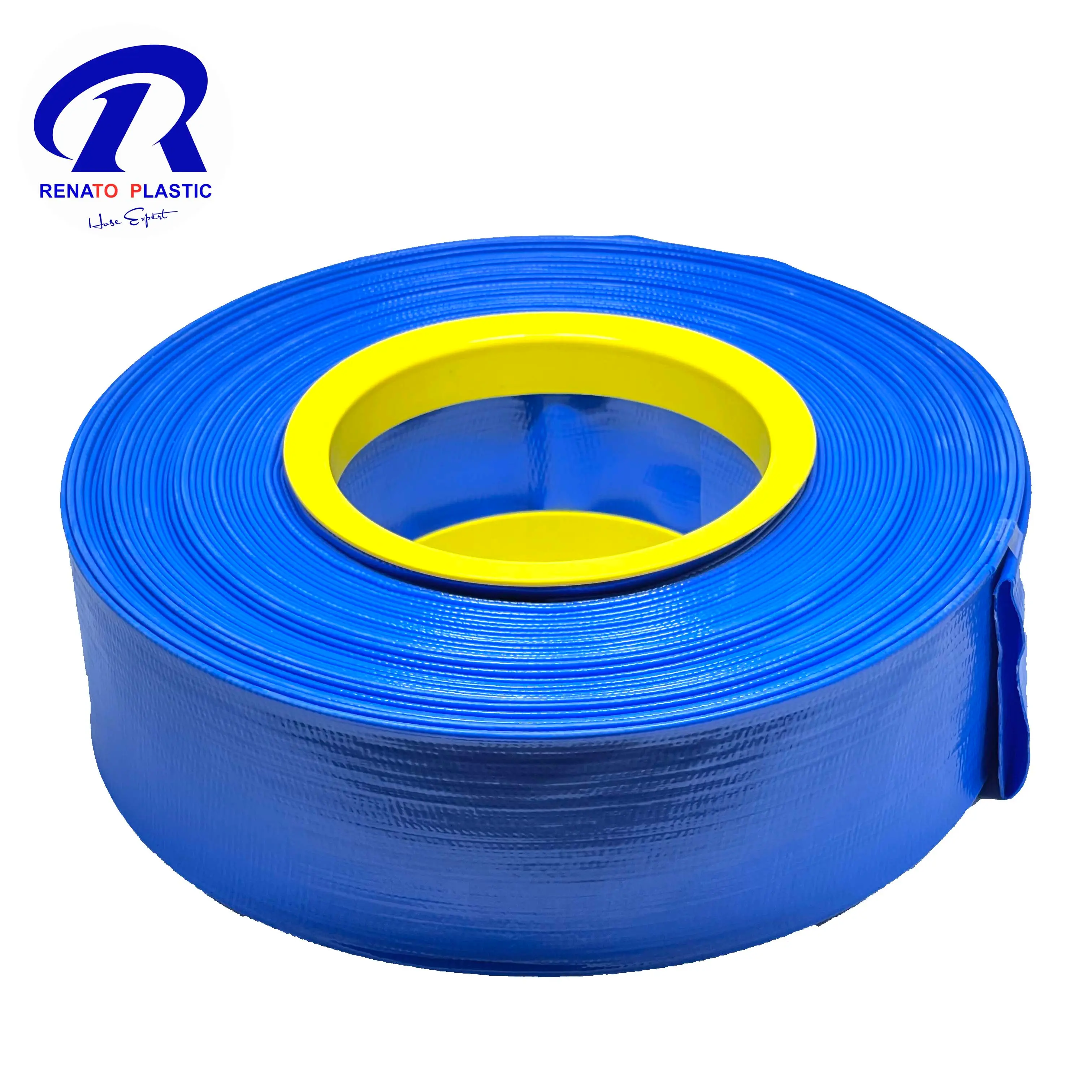 4 Inch Flexible PVC Layflat Water Discharge Hose Pipe For Agriculture Farming