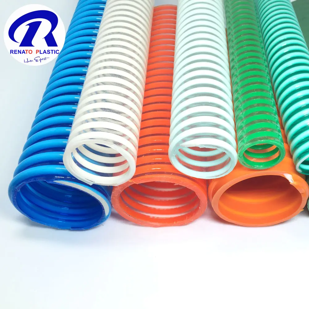 Manguera de succión de PVC Helix Sprial para succión y descarga de agua