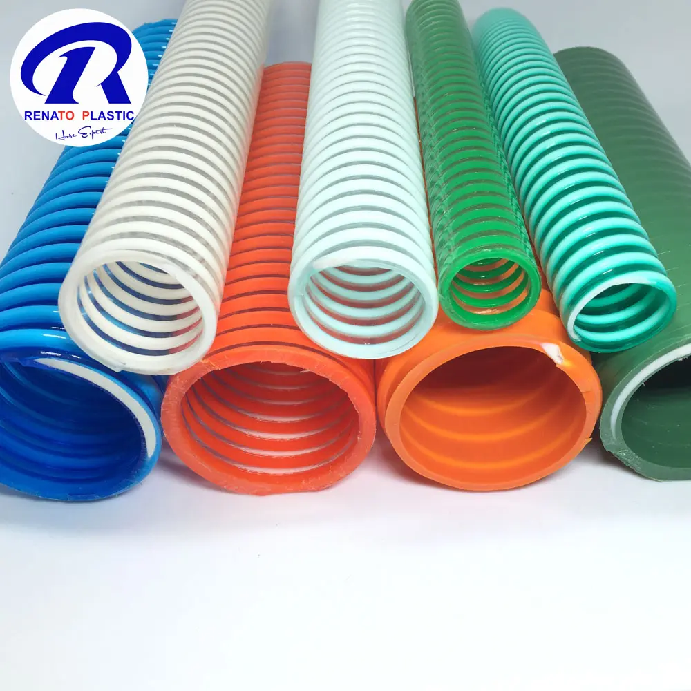 Industrial Clear Water Fuel PVC Spiral Suction And Delivery Hose